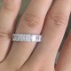 Ruif Jewelry Customized Platinum 0.4ct Each Lab Grown Diamond Eternity Rings Engagement Wedding Band Rings for Women Fine Jewelry