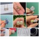 Ruif Jewelry 10x15mm Hydrothermal Lab Grown Emerald with D VVS1 Moissanite AS Set Loose Gemstone for Jewelry Rings Making