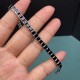 Ruif Jewelry Classic Design Natural Black Spinel Tennis Bracelet S925 Silver 4x4mm Princess Cut Natural Spinel Jewelry