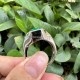 Ruif Jewelry New Design 925 Silver 7.06ct Lab Grown Emerald men ring Ruif Jewelry New Design 925 Silver 7.06ct Lab Grown Emerald men ring