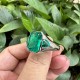Ruif Jewelry New Design 925 Silver 7.06ct Lab Grown Emerald men ring Ruif Jewelry New Design 925 Silver 7.06ct Lab Grown Emerald men ring