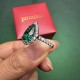 Ruif Jewelry  Customized 9K 10K 18K White  Gold 2.672ct Lab Grown Emerald Ring With D Moissanite Band Jewelry for Women