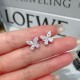 Ruif Jewelry Customized PT950 Platinum Lab Grown Diamond Earrings Fancy Shape Classic Engagement Band Jewelry 