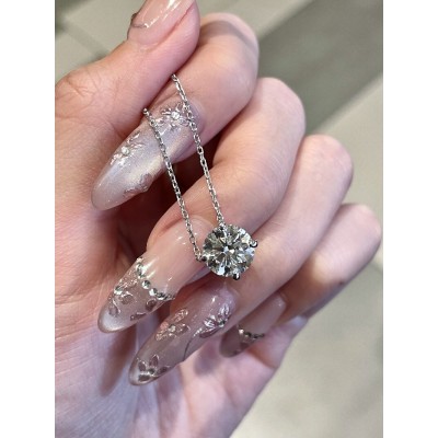 Ruif Jewelry 1.0ct Lab Grown Diamond 18k White Gold  Necklace Jewelry for Party Gift