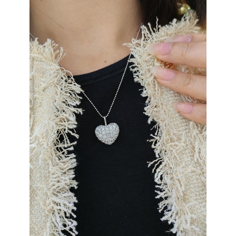 Ruif Jewelry 9K Gold 1.80ct Lab Diamond Pendant (Only Pendant) Jewelry for Party Gift