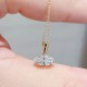 Ruif Jewelry 18K Yellow Gold 0.90ct Lab Diamond Nacklace Custom Jewelry for Party Gift