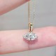Ruif Jewelry 18K Yellow Gold 0.90ct Lab Diamond Nacklace Custom Jewelry for Party Gift