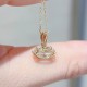 Ruif Jewelry 18K Yellow Gold 0.90ct Lab Diamond Nacklace Custom Jewelry for Party Gift