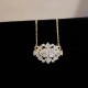 Ruif Jewelry 18K Yellow Gold 1.0ct Lab Diamond Nacklace Custom Jewelry for Party Gift