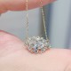 Ruif Jewelry 18K Yellow Gold 1.0ct Lab Diamond Nacklace Custom Jewelry for Party Gift
