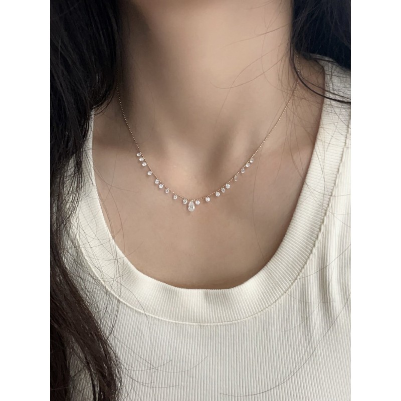 Ruif Jewelry 18K Yellow Gold 2.0ct Lab Diamond Nacklace Custom Jewelry for Party Gift