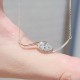 Ruif Jewelry 18K Yellow Gold 0.90ct Lab Diamond Nacklace Custom Jewelry for Party Gift