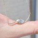 Ruif Jewelry 18K Yellow Gold 0.90ct Lab Diamond Nacklace Custom Jewelry for Party Gift