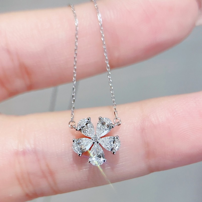 Ruif Jewelry 18K Yellow Gold 0.60ct Lab Diamond Nacklace Custom Jewelry for Party Gift