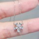 Ruif Jewelry 18K Yellow Gold 0.60ct Lab Diamond Nacklace Custom Jewelry for Party Gift