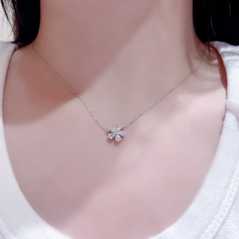 Ruif Jewelry 18K Yellow Gold 0.60ct Lab Diamond Nacklace Custom Jewelry for Party Gift