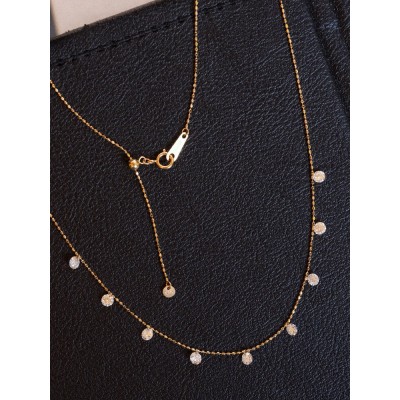 Ruif Jewelry 18K Yellow Gold 1.08ct Lab Diamond Nacklace Custom Jewelry for Party Gift