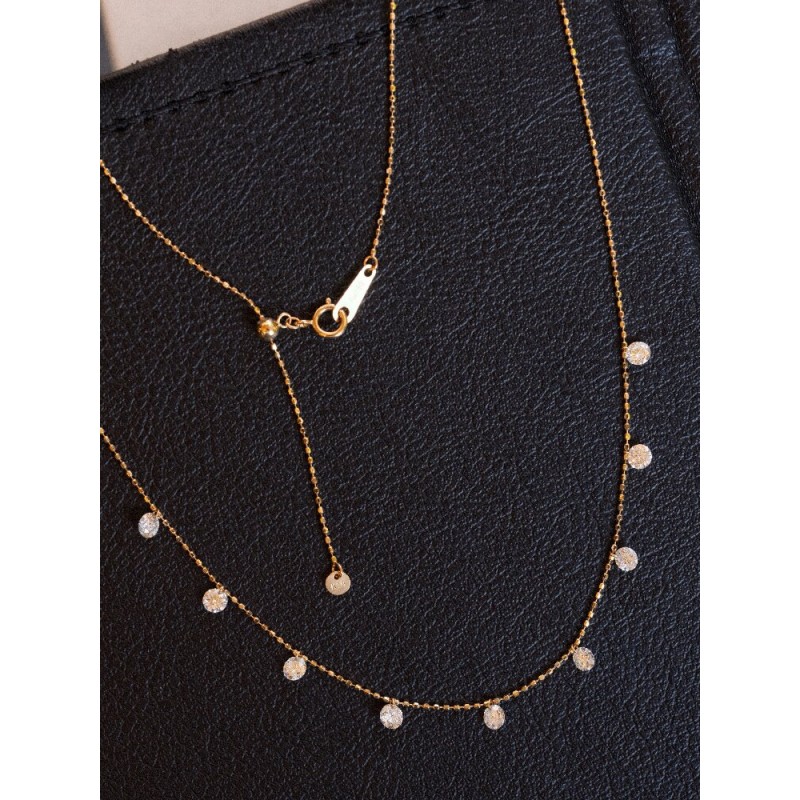 Ruif Jewelry 18K Yellow Gold 1.08ct Lab Diamond Nacklace Custom Jewelry for Party Gift