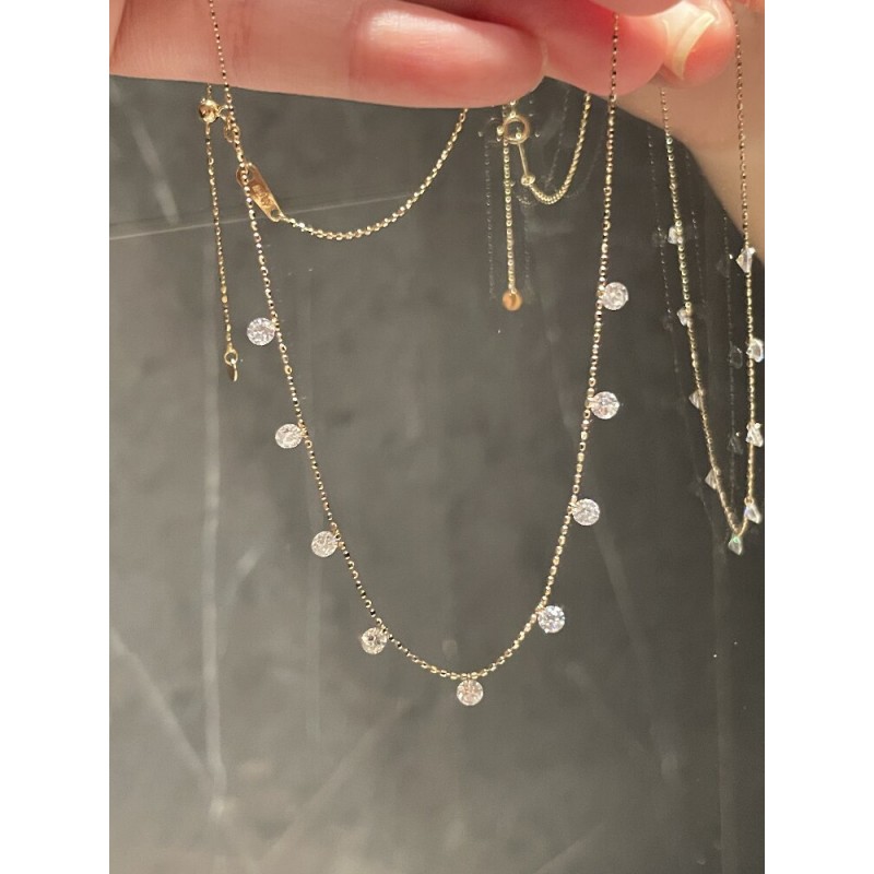 Ruif Jewelry 18K Yellow Gold 1.08ct Lab Diamond Nacklace Custom Jewelry for Party Gift