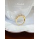 Ruif Jewelry 18k Yellow Gold 0.5ct each Lab Grown Diamond Ring custom Jewelry for Party Gift