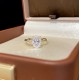 Ruif Jewelry 18k Yellow Gold 1.5ct Lab Grown Diamond Ring custom Jewelry for Party Gift