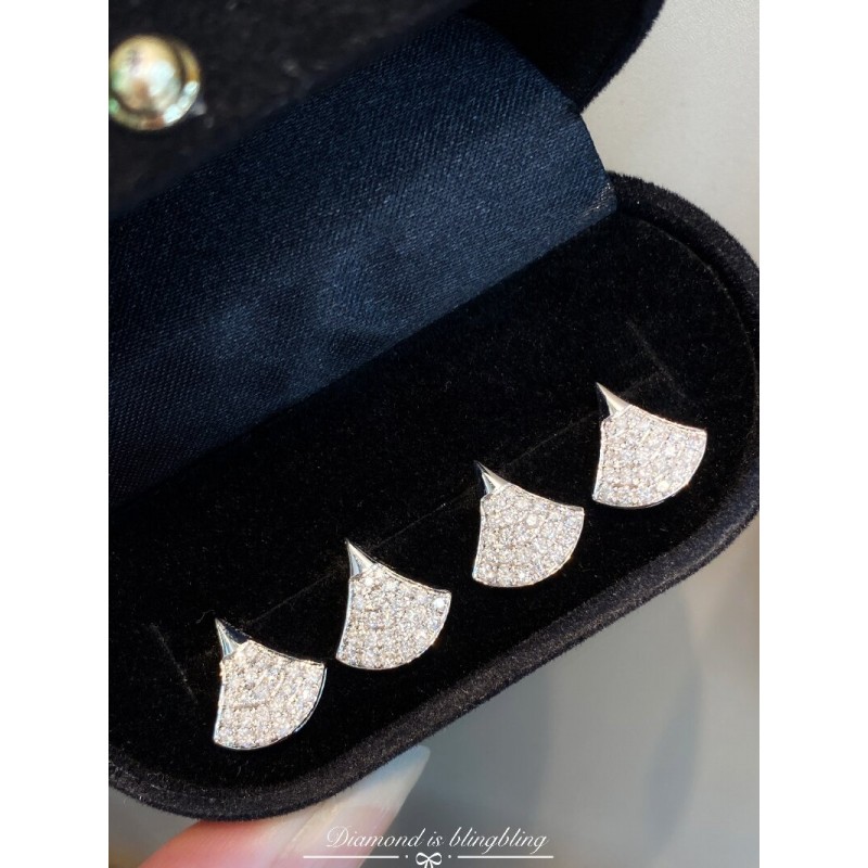 Ruif Jewelry Customized 18k White Gold 0.52ct Natural Diamond Earrings Wholesale price earrings