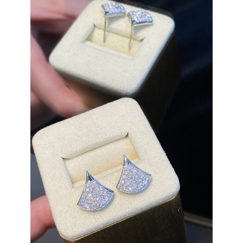 Ruif Jewelry Customized 18k White Gold 0.52ct Natural Diamond Earrings Wholesale price earrings