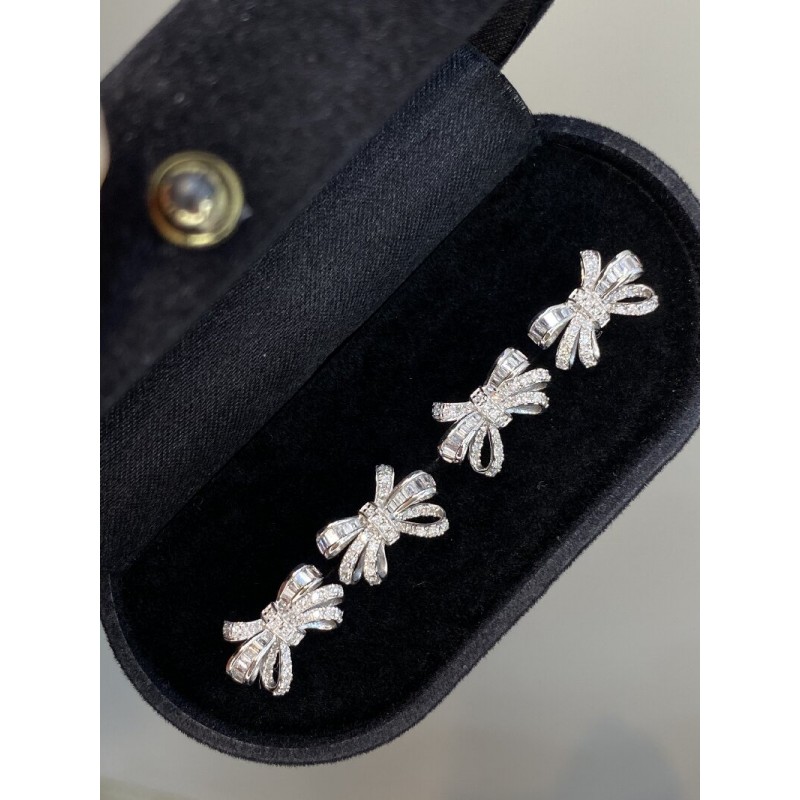 Ruif Jewelry Customized 18k White Gold 0.38ct Natural Diamond Earrings Wholesale price earrings