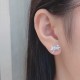 Ruif Jewelry Customized 18k White Gold 0.38ct Natural Diamond Earrings Wholesale price earrings