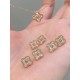 Ruif Jewelry Customized 18k Rose Gold Natural Diamond Earrings Wholesale price earrings