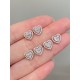 Ruif Jewelry Customized 18k White Gold 0.50ct Natural Diamond Earrings Wholesale price earrings