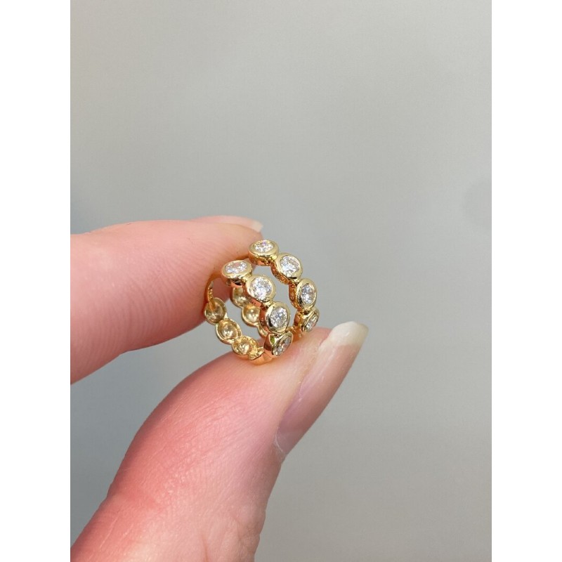 Ruif Jewelry Customized 18k Yellow Gold Natural Diamond Earrings Wholesale price earrings