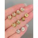 Ruif Jewelry Customized 18k White/Yellow/Rose Gold Natural Diamond Earrings Center Stone 0.3ct Each Wholesale price earrings