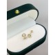 Ruif Jewelry Customized 18k Yellow Gold Natural Diamond Earrings Center Stone 0.30ct Each Wholesale price earrings