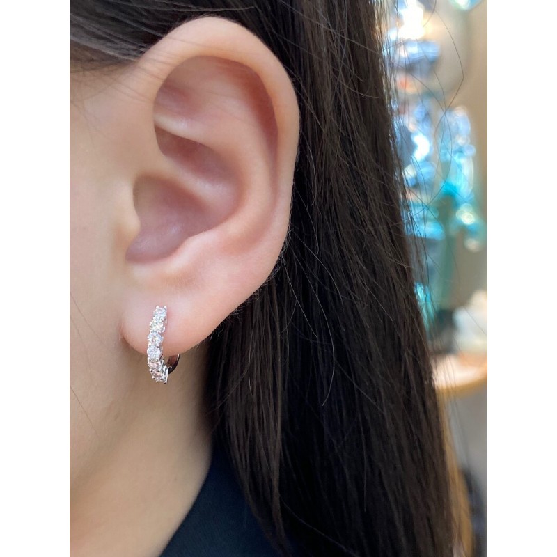 Ruif Jewelry Customized 18k White Gold Natural Diamond Earrings Wholesale price earrings