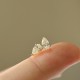 Ruif Jewelry Customized 18k Yellow Gold Natural Diamond Earrings Center Stone 0.30ct Each Wholesale price earrings