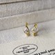 Ruif Jewelry Customized 18k Yellow Gold Natural Diamond Earrings Center Stone 0.18ct Each Wholesale price earrings