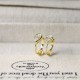 Ruif Jewelry Customized 18k Yellow Gold Natural Diamond Earrings Center Stone 0.18ct Each Wholesale price earrings