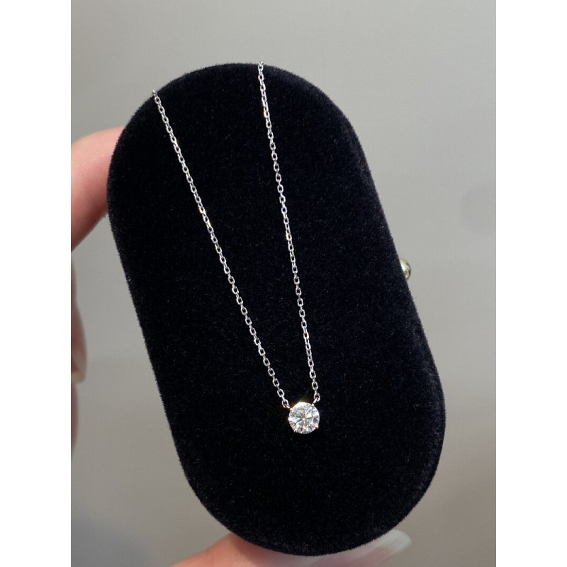 Ruif Jewelry Classic Design 18K White Gold 0.3ct Natural Diamond Necklace Wholesale price necklace
