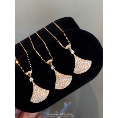 Ruif Jewelry Classic Design 18K Rose Gold 0.46ct Natural Diamond Necklace Wholesale price necklace