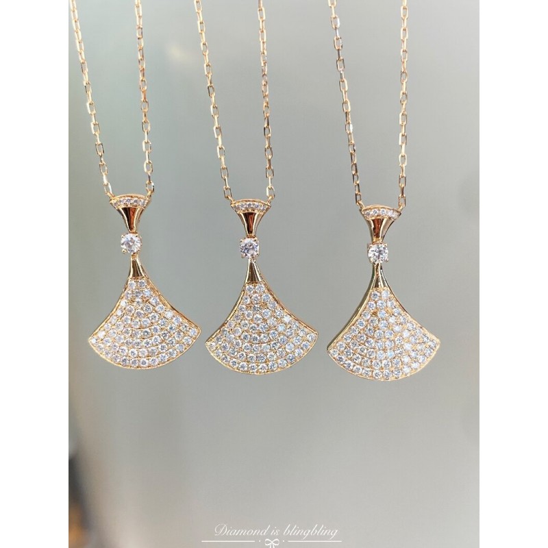 Ruif Jewelry Classic Design 18K Rose Gold 0.46ct Natural Diamond Necklace Wholesale price necklace