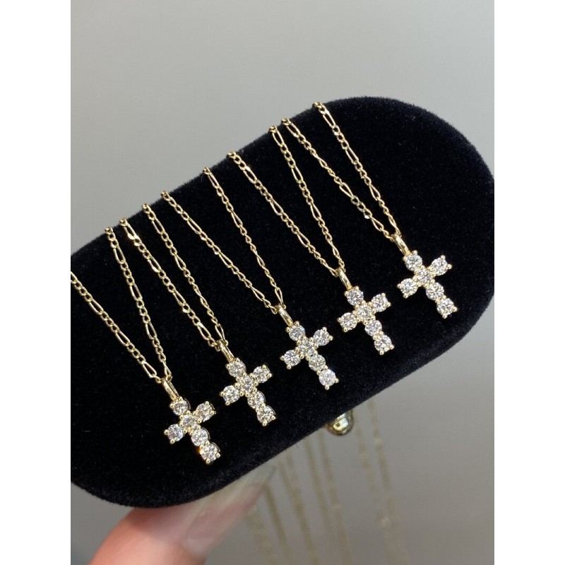 Ruif Jewelry Classic Design 18K Yellow Gold 0.30ct Natural Diamond Necklace Wholesale price necklace