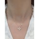 Ruif Jewelry Classic Design 18K Light Gold Gold Four Leaf Natural Diamond Necklace Wholesale price necklace