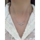 Ruif Jewelry Classic Design 18K White Gold 0.34ct Natural Diamond Necklace Wholesale price necklace