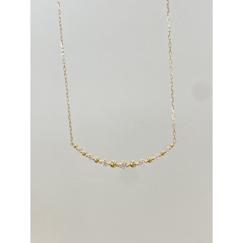 Ruif Jewelry Classic Design 18K Yellow Gold 0.17ct Natural Diamond Necklace Wholesale price necklace