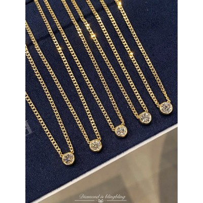 Ruif Jewelry Classic Design 18K White Gold 0.3ct Natural Diamond Necklace Wholesale price necklace