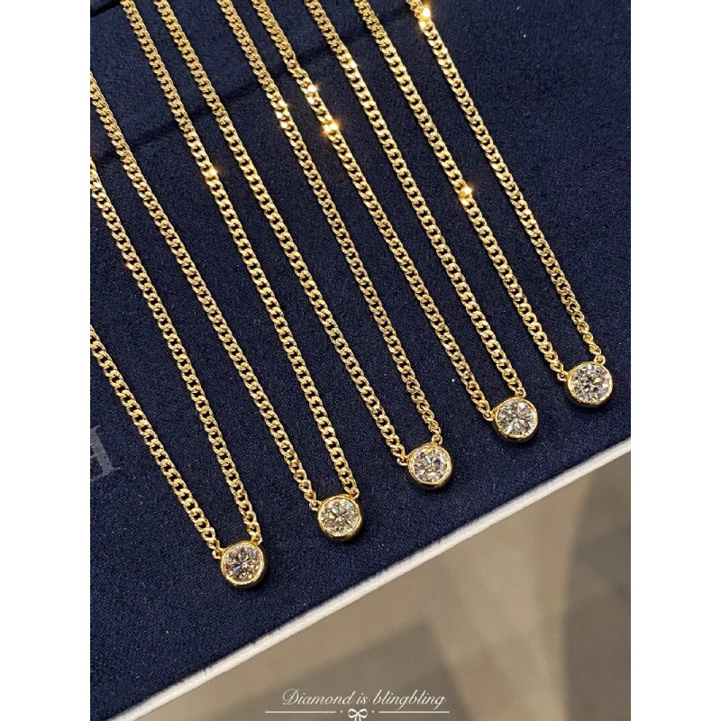 Ruif Jewelry Classic Design 18K White Gold 0.3ct Natural Diamond Necklace Wholesale price necklace