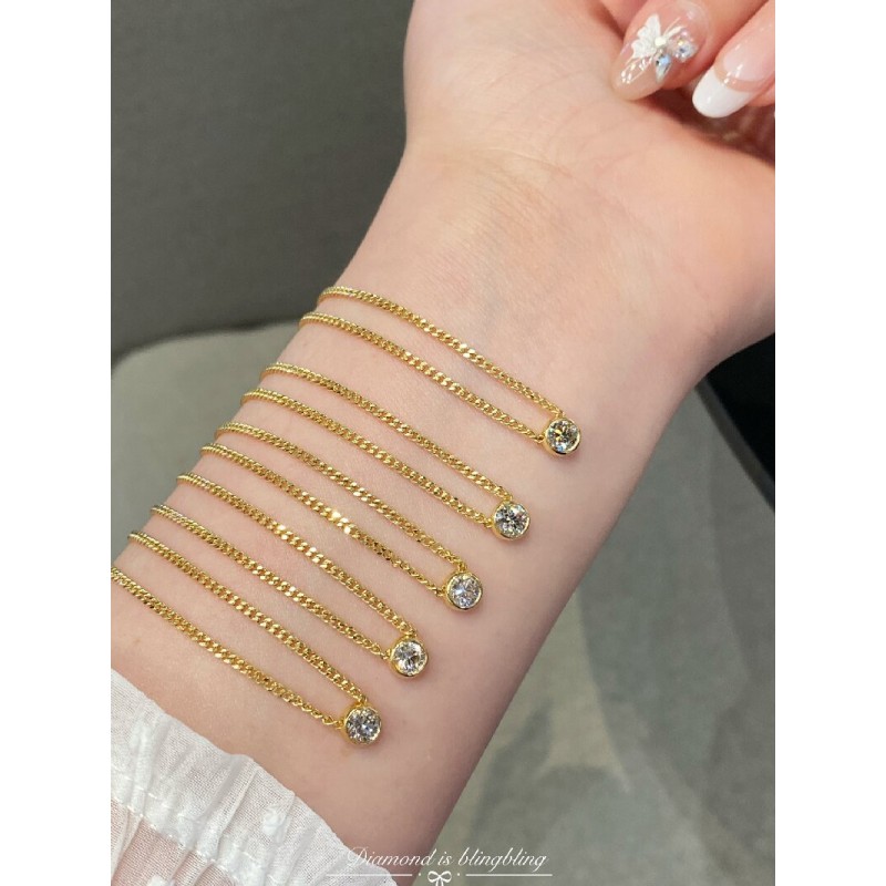 Ruif Jewelry Classic Design 18K White Gold 0.3ct Natural Diamond Necklace Wholesale price necklace