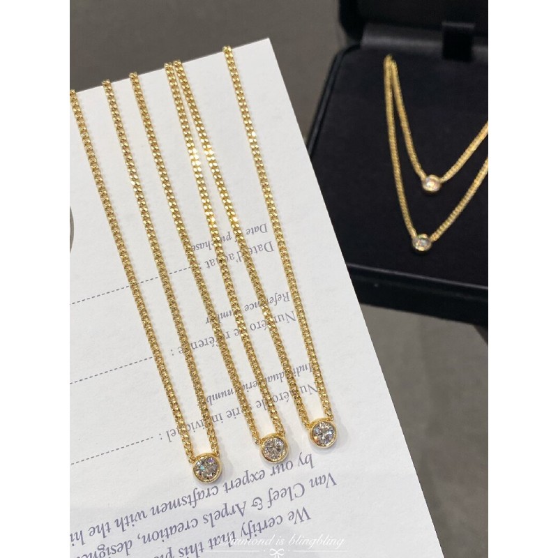 Ruif Jewelry Classic Design 18K White Gold 0.3ct Natural Diamond Necklace Wholesale price necklace