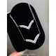 Ruif Jewelry Classic Design 18K White Gold Natural Diamond Necklace Wholesale price necklace
